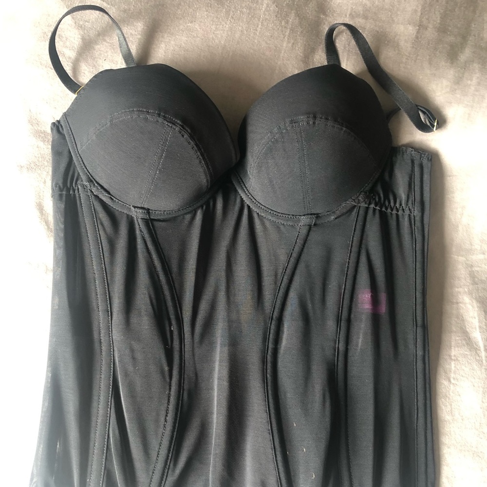 Agent Provocateur- black corset push-up padded cups